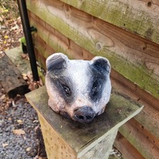 Chainsaw Carving of a Badger 