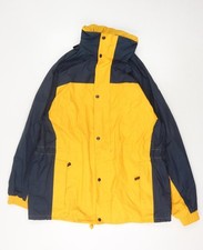 One Valley Men's Yellow Rain Coat Jacket M