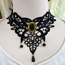 Detachable Fake Collar Lace Neckline Lapel Necklace Collarbone Neck  Women Girls