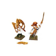 Warhammer Fantasy - High Elves - Alarielle Radiant & Handmaiden Everqueen Resin