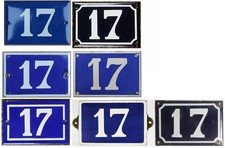 Old blue French house number