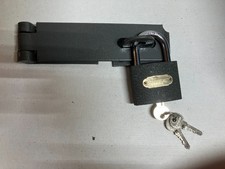 50mm IRON PADLOCK WITH HASP AND STAPLE HEAVY DUTY