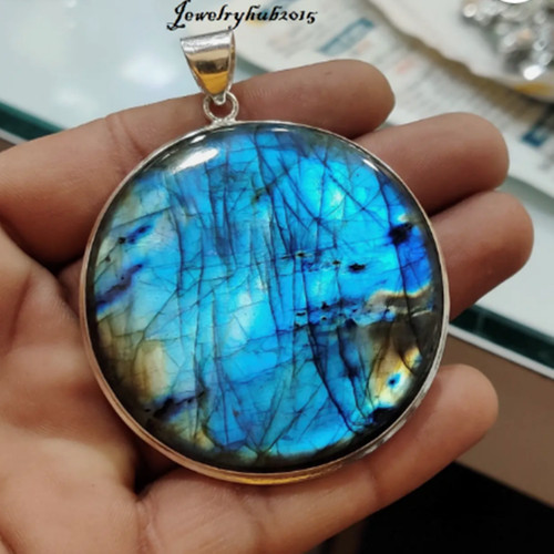 Blue flash labradorite - flash,