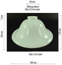 Antique White Glass Lampshade