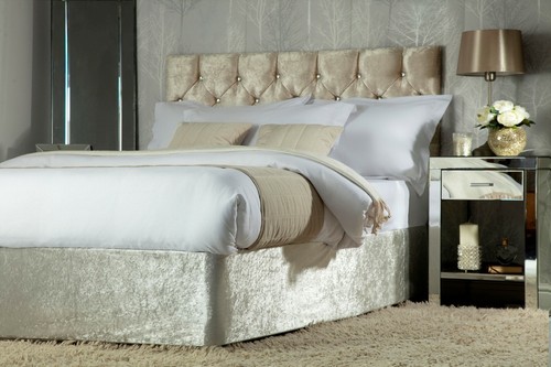 Belledorm crushed velvet - velvet, deep