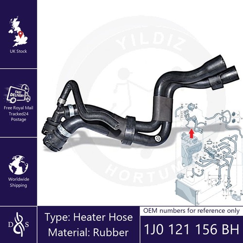 Heater hose fits bora 1j2 - fits,