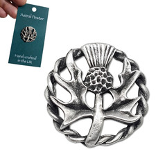 Thistle Pewter Pin Badge