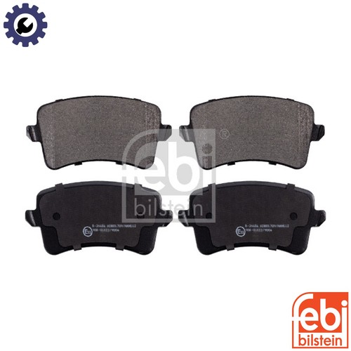 Brake pad set disc - set, 16755