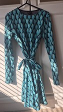 river island tie dress, green