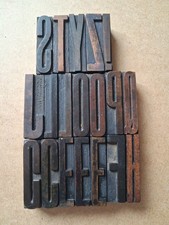 Vintage WOODEN Letterpress
