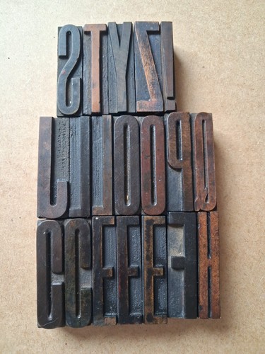 Vintage wooden letterpress - vintage,