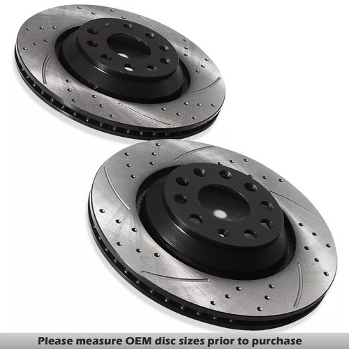 Rear drilled grooved - rear,