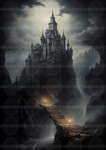 Dracula castle art - dracula, print