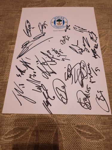 Signed wigan athletic - signed, on