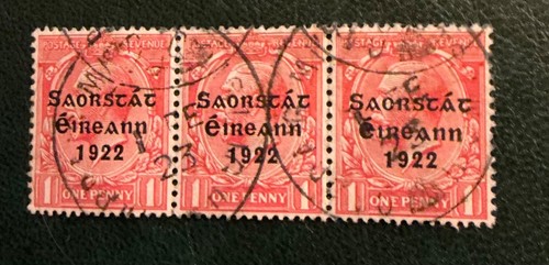 Ireland stamps 1922 - 1d, scarlet