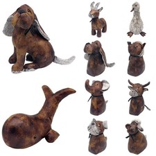 Brown Faux Leather Fur Animal