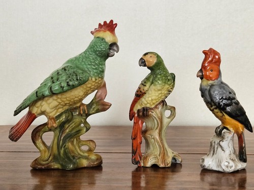 Vintage exotic bird figurines - vintage,