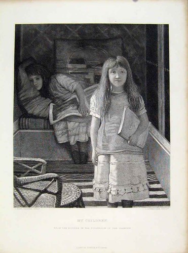 Steel engraving alma - engraving, tadema