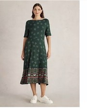 WHITE STUFF GREEN PRINT MILLIE