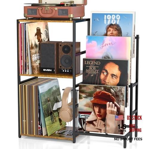 Record player stand - record,