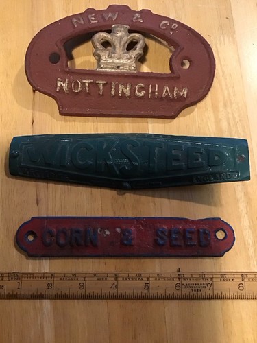Vintage cast iron - iron, labels