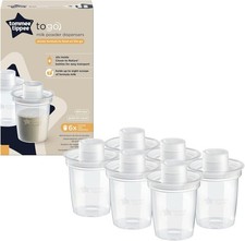 Tommee Tippee Milk Powder Dispensers 6 Pack Baby Milk Formula Storage BPA Free