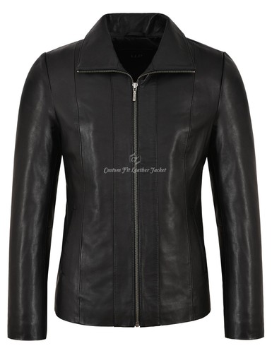 Ladies leather jacket regular - ladies,