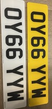 UK STANDARD NUMBER PLATES SET