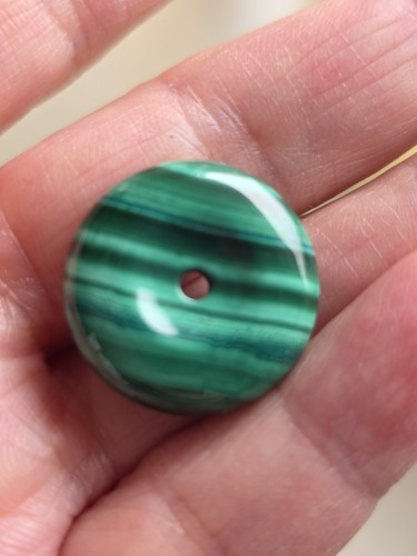 Malachite crystal donut - crystal,