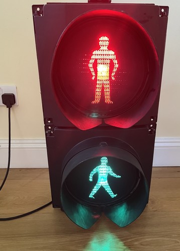 Pedestrian traffic light red - traffic, (red