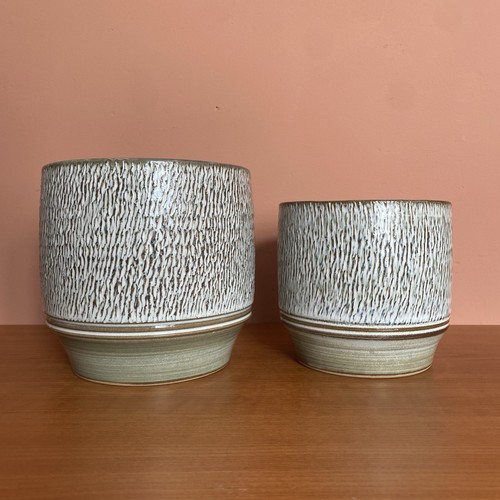 Denby pottery planters - x,