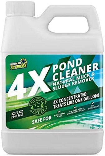 Pond cleaner reduces - 4x, muck