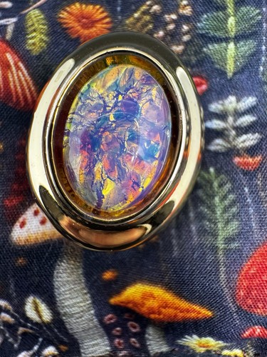 Vintage foil glass - glass, scarf
