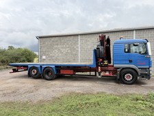 MAN TGM 290 26 ton lorry with Fassi 275 hiab crane.