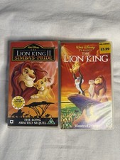The Lion King 1 & 2 Simba's Pride Walt Disney VHS Video Tape 1999