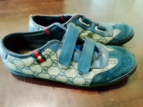 Authentic gucci men blue gg - men's,