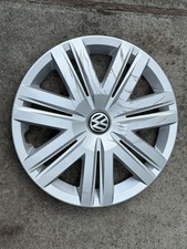 VOLKSWAGEN POLO 14" WHEEL TRIM X 1 HUB CAP GENUINE 6C0601147