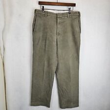 Orvis Men's Green Moleskin Trousers – Brisbane Moss Fabric, W36 L29