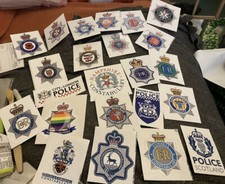 Vinyl waterproof locker stickers police forces of the uk pick your own 80mm