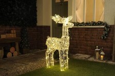 Festive 115cm outdoor reindeer - festive,