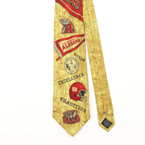 Vintage silk tie 1990 gold - vintage, 1990's