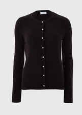 Ex Matalan Black Button Soft Cardigan Sizes 10 - 16