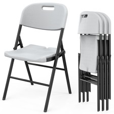 4Pcs Plastic Folding Chairs