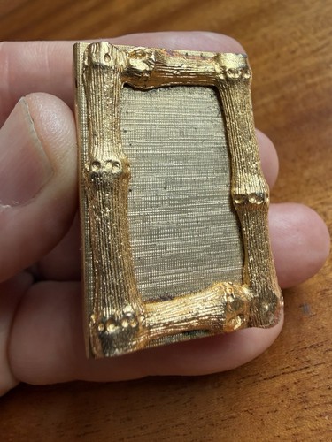Vintage gold plated matchbox - vintage,