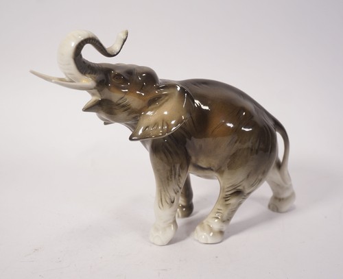 Royal dux elephant - dux, porcelain