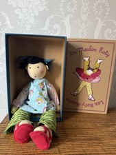 Moulin Roty Ting Ting Rag Doll New In Original Box Rare Vintage