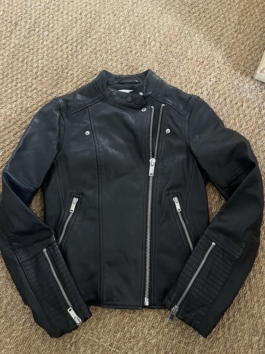 Reiss ladies leather jacket - reiss,