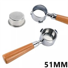 Espresso Coffee Bottomless Portafilter 51mm for DeLonghi Coffee Machine