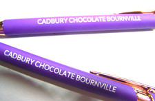 Cadbury Chocolate Bournville Souvenir Mauve : Purple Black ink Ballpoint Pen