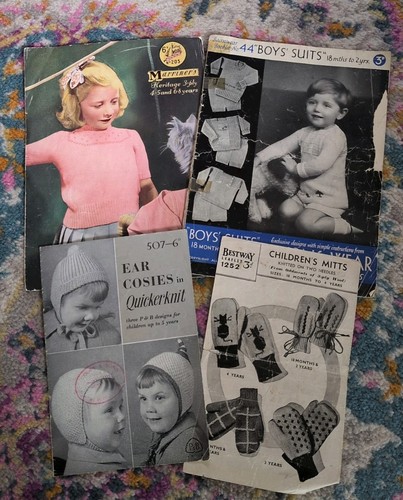 Vintage knitting patterns - knitting,